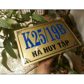 Bảng Số Nhà Alu In Decal Âm Bản