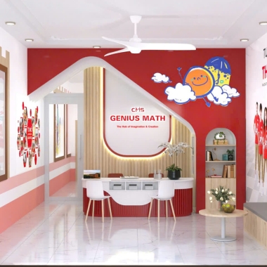 Thi công bảng hiệu trung tâm Genius Math – CMS Vũng Tàu