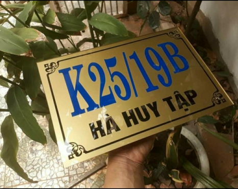 Bảng Số Nhà Alu In Decal Âm Bản