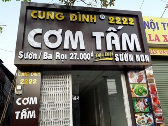 Bảng Hiệu Quán Ăn Đẹp